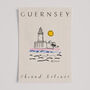 Seagull And Lighthouse In Guernsey Travel Print, thumbnail 2 of 6