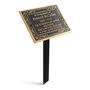 Personalized Brass Ornate Memorial Gift Plaque, thumbnail 4 of 7
