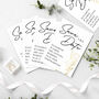 Personalised 'Save The Date' Invites Gold Floral Set Of 36, thumbnail 2 of 5
