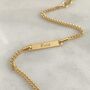 Yellow Gold Engraved Children's Curb Chain Bracelet, thumbnail 2 of 10