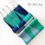Personalised Colour Block Geometric Chunky Knit Scarf, thumbnail 10 of 12
