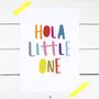 Hola Little One New Baby Print, thumbnail 2 of 4