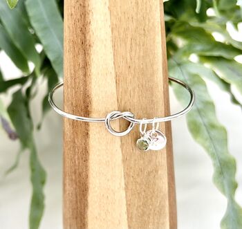 Personalised Knot Bangle | Maid Of Honour Gift, 5 of 12