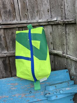 Large Recycled Sailcloth Wash Bag, 6 of 7