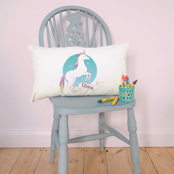 Personalised Unicorn Children's Cushion Cover, 2 of 6