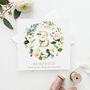 Personalised Floral Bridesmaid Card | Gold Effect, thumbnail 1 of 2