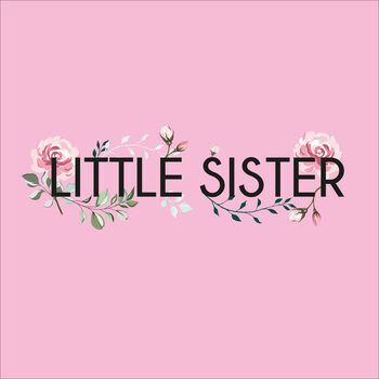 Big Sister Little Sister T Shirts With Roses On Pink, 3 of 4