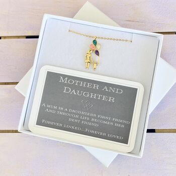 Mother And Daughter Hand In Hand Pendant Necklace, 5 of 5