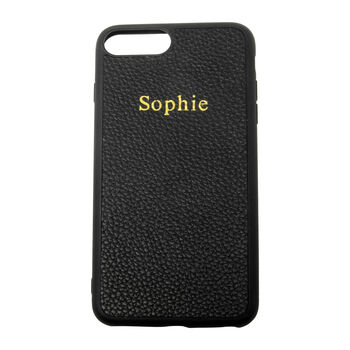 Personalised iPhone Covers Black And Taupe, 2 of 9