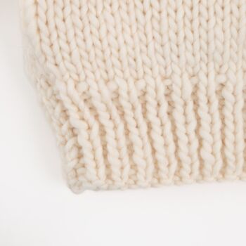 Easy Bubble Stitch Cardigan Knitting Kit, 8 of 12