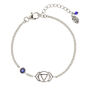 Third Eye Chakra Iolite Bracelet Sterling Silver / Gold Plated, thumbnail 4 of 11