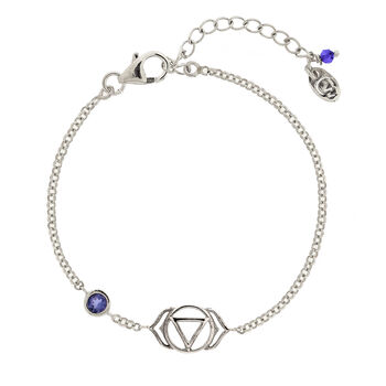 Third Eye Chakra Iolite Bracelet Silver / Gold Plated, 4 of 10