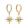 9ct Gold Starburst Earrings, thumbnail 1 of 5
