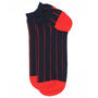 Pin Stripe Navy And Classic Navy Men's Trainer Socks, thumbnail 9 of 9