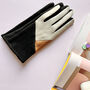 Colour Block Suede Touch Screen Gloves, thumbnail 5 of 10