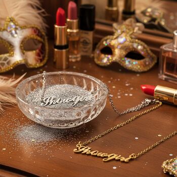 Showgirl Script Necklace Inspired By Taylor Swift, 3 of 4