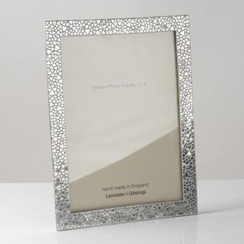 Mosaic Cast Pewter Photo Frame, 6 of 6