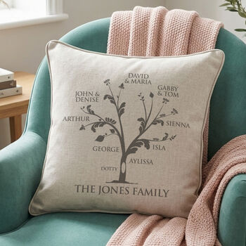 Personalised Family Tree Cushion, 2 of 9