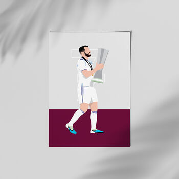 John Mc Ginn Europa League Final Aston Villa Print | Gift For Villa Fans, 2 of 4
