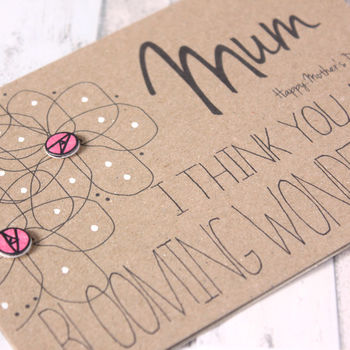 Personalised Mother's Day Card, Blooming Wonderful, 4 of 5
