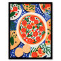 Margherita Mezze Pizza Kitchen Vibrant Wall Art Print, thumbnail 5 of 6