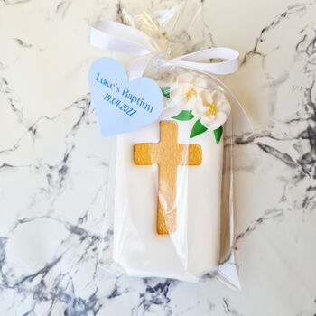 Personalised Christening Favours, Six Baptism Biscuits, 10 of 11