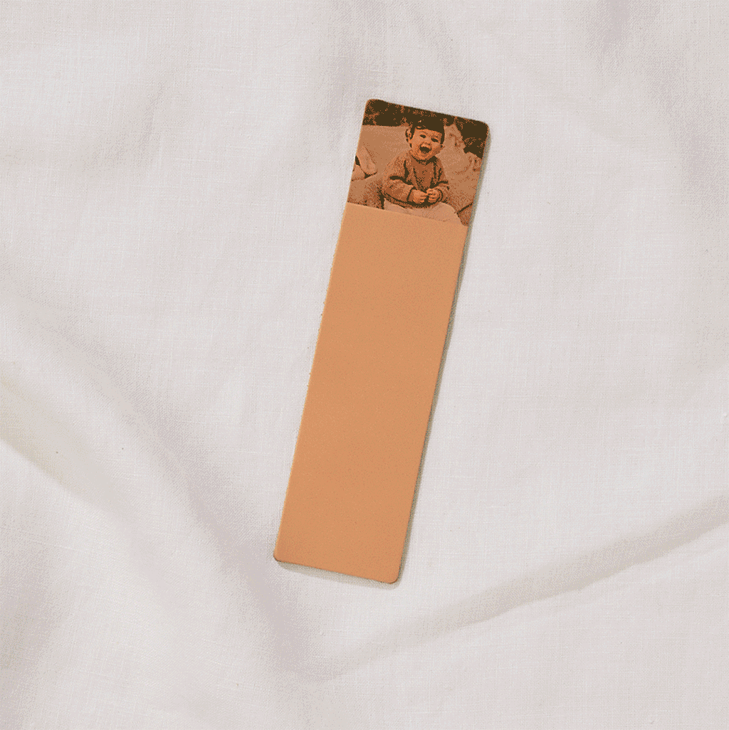 Personalised Photo Strip Leather Bookmark, thumbnail 2 of 6