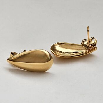 Teardrop Earrings Gold, 8 of 10