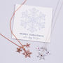 Design Your Own Birthstone Snowflake Necklace, thumbnail 4 of 8