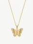 Gold Or Silver Butterfly Necklace, thumbnail 2 of 7