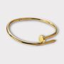 Gold Nail Bangle/Bracelet, thumbnail 1 of 6