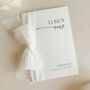 Luxury 'His Vows' Wedding Vows Card, Modern Script, Personalised, thumbnail 3 of 11
