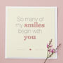 'So Many Smiles' Card, thumbnail 1 of 3