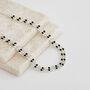 Swarovski Crystal Black And Clear Double Row Choker Necklace, thumbnail 3 of 3