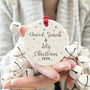 Personalised Family Ceramic Christmas Tree Decoration, thumbnail 1 of 2