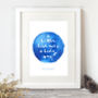 Personalised Watercolour Quote Print, thumbnail 7 of 12
