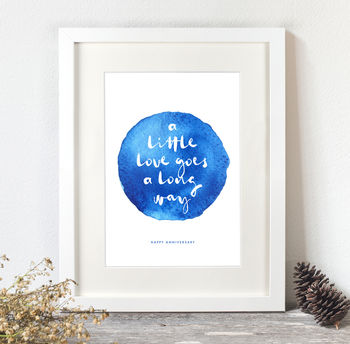 Personalised Watercolour Quote Print, 7 of 12