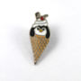 Ice Cream Penguin Enamel Pin, thumbnail 5 of 9