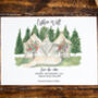 Watercolour Tipi Wedding Save The Date, thumbnail 2 of 4