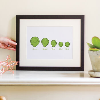 Brussel Sprout Family Print, 3 of 6