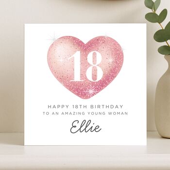18th Birthday Card For Amazing Young Woman, For Her Daughter Niece, 7 of 8