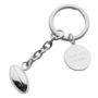 Sterling Silver Rugby Ball Keyring, thumbnail 2 of 6