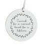 Miscarriage Memorial Ceramic Ornament Gift, thumbnail 2 of 4