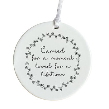 Miscarriage Memorial Ceramic Ornament Gift, 2 of 4