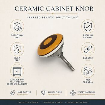 Minimalist Circle Ceramic Cabinet Knob, 7 of 9