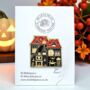 Large Spooky Haunted House Halloween Enamel Pin, thumbnail 1 of 8