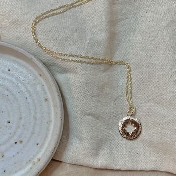 Ethical 9ct Recycled Gold Star Amulet Necklace, 2 of 7