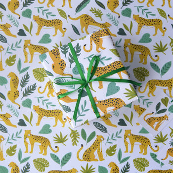 Leopards In The Jungle Wrapping Paper, 3 of 11