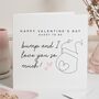 Personalised Valentines Card From Bump For Daddy To Be, thumbnail 1 of 7