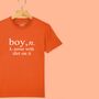 'Boy: Noise With Dirt' Definition T Shirt For Boys, thumbnail 7 of 12